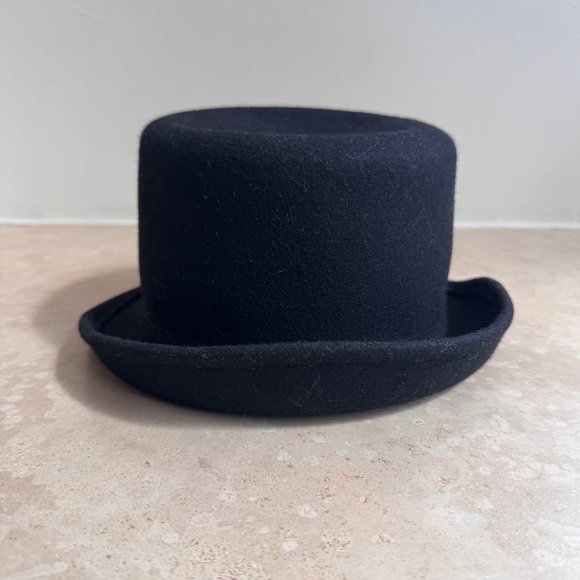 J Crew Black Wool Fedora Cloche Hat Womens One Size - Picture 5 of 9